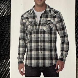 Frye heather grey jacquard Shirt